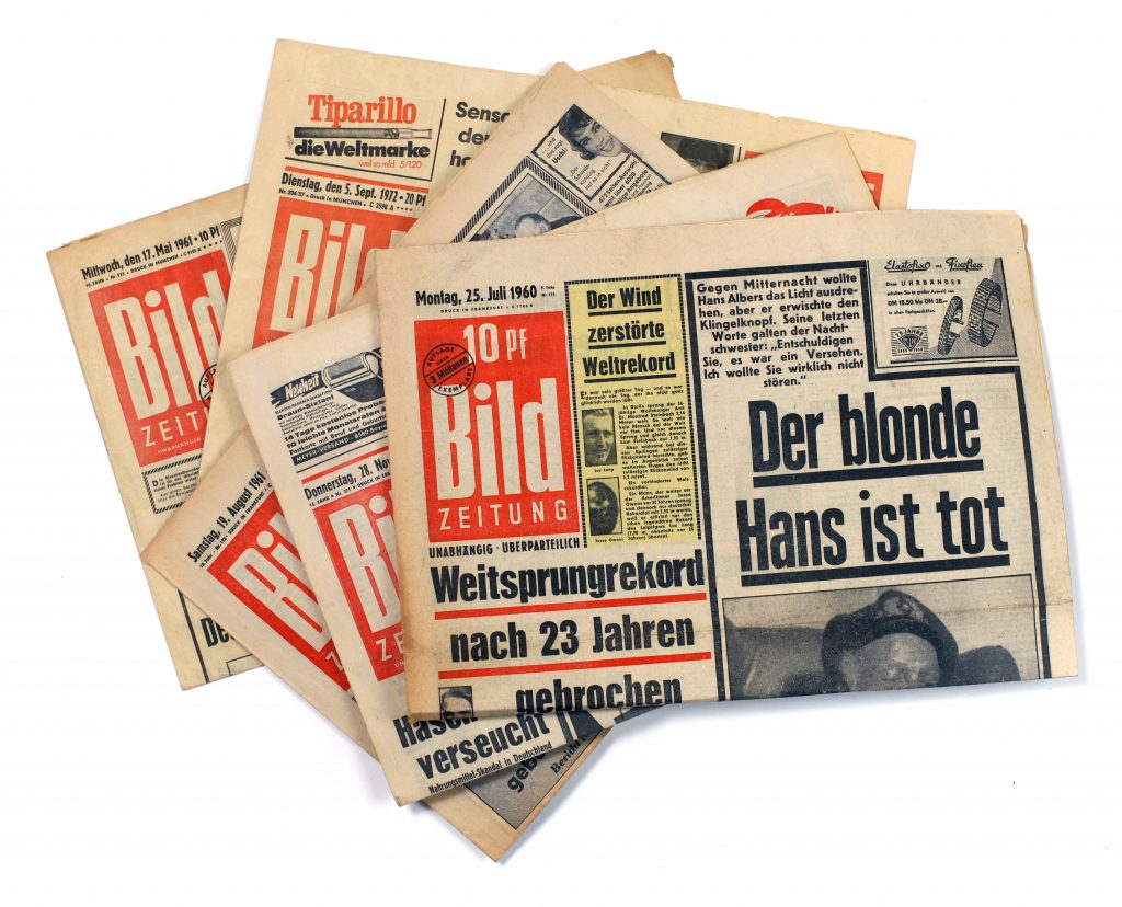 alte Bild Zeitung vom Geburtstag: DAS nachhaltige BeschenK: BILD ZEITUNG 1974