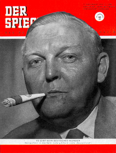 7o. Geburtstag Zeitung. Ludwig ErhardSpiegel Cover