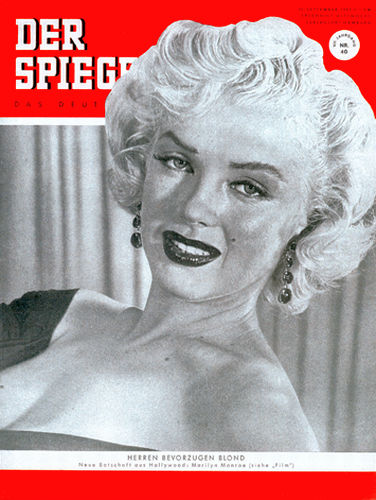 Zeitung 70. Geburtstag. Marilyn Monroe Spiegel Cover