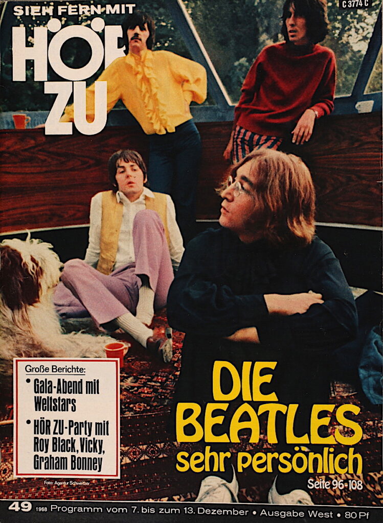 Die zehn besten The Beatles Cover: Hörzu vom 7. Dezember 1968
Die Beatles sehr persönlich.