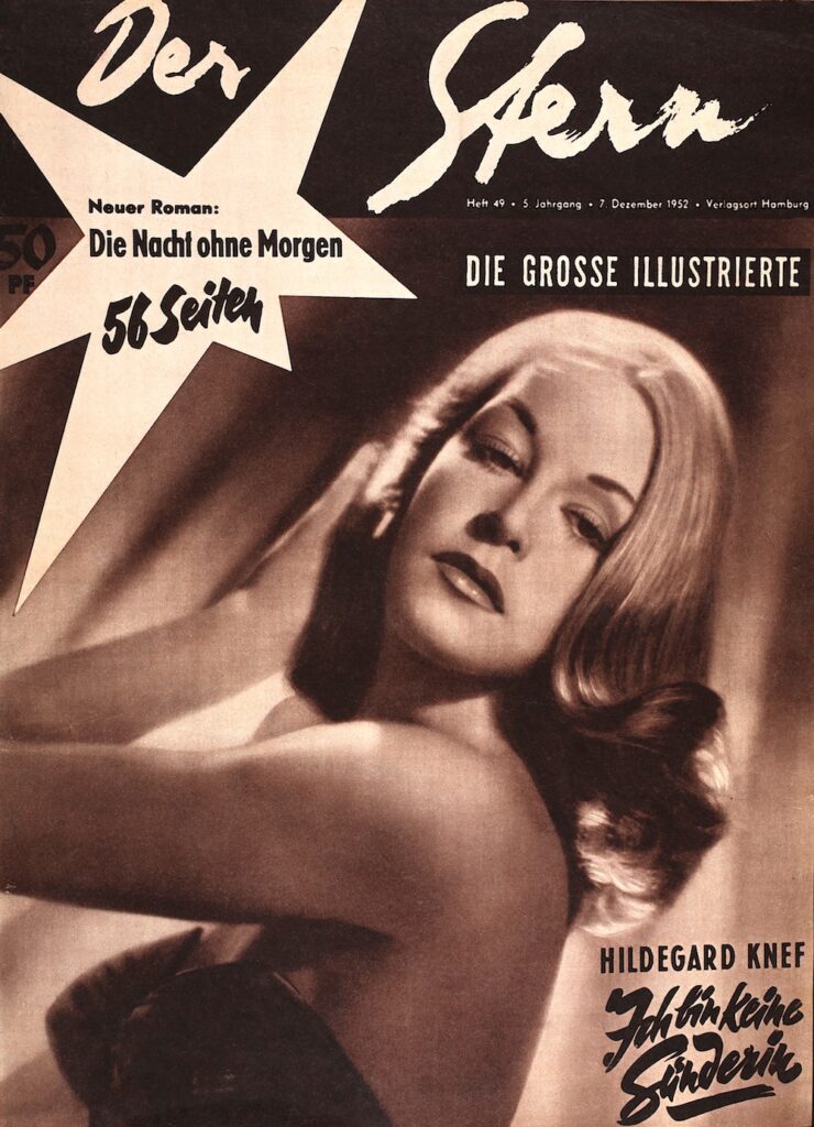 Hildegard Knef Stern Ausgabe Nummer 49 aus dem Jahr 1952