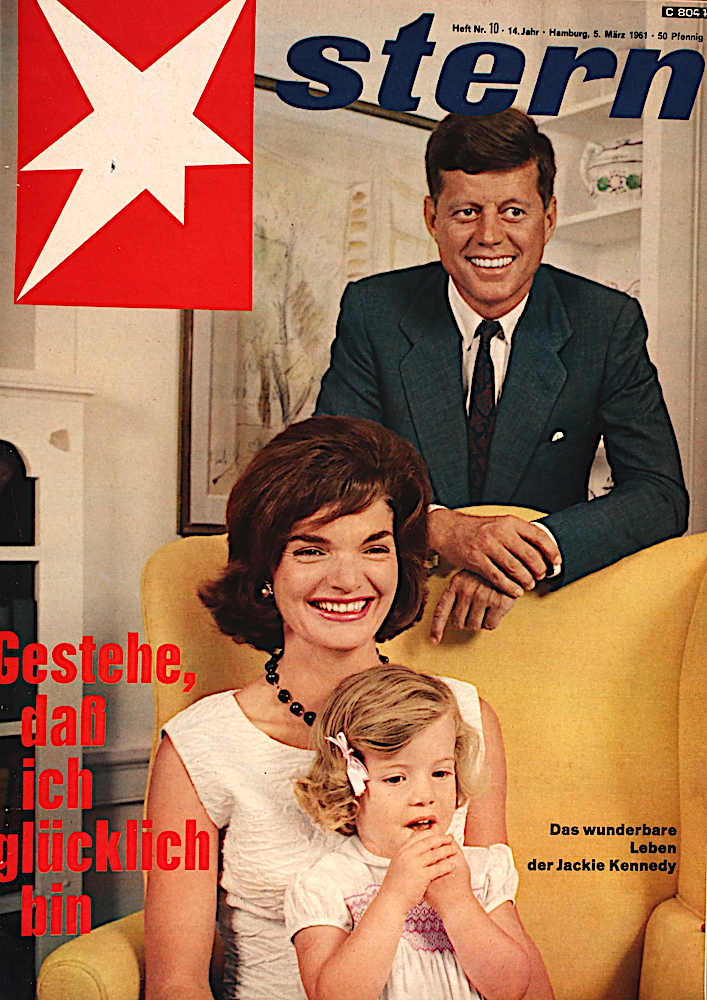 Zeitung 1961 zum Geburtstag: Familie Kennedy