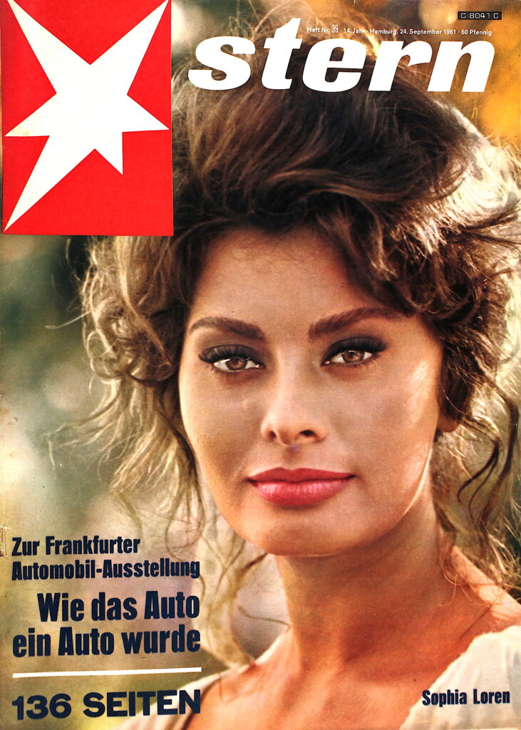 Sophia Loren auf Stern vom 24.9.1961