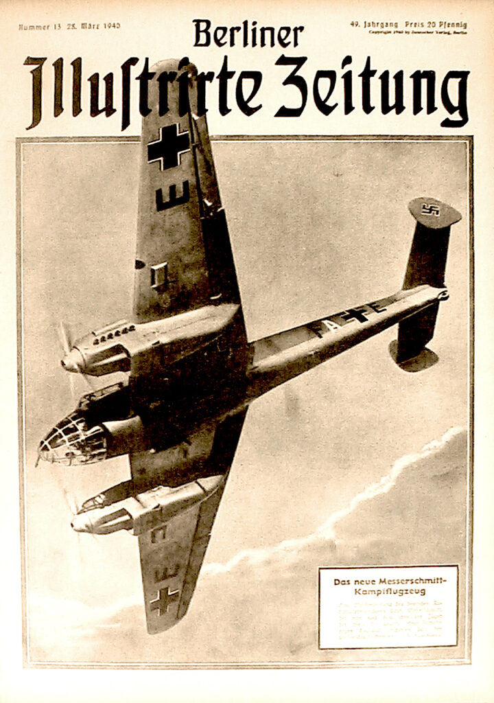 Berliner Illustrirte Zeitung, 28.3.1940:  Das neue Messerschmitt-Kampfflugzeug