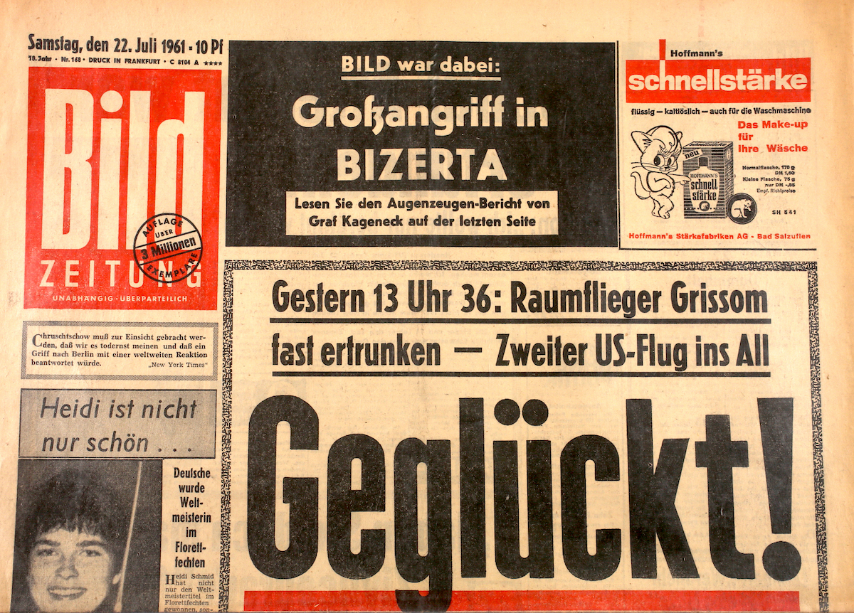 Bild Zeitung 1953 ORIGINAL | Historische-Magazine.de