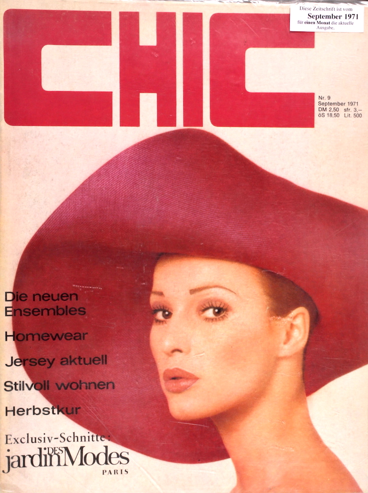 Zeitschrift Chic Modemagazin aus 1971, alte Ausgabe