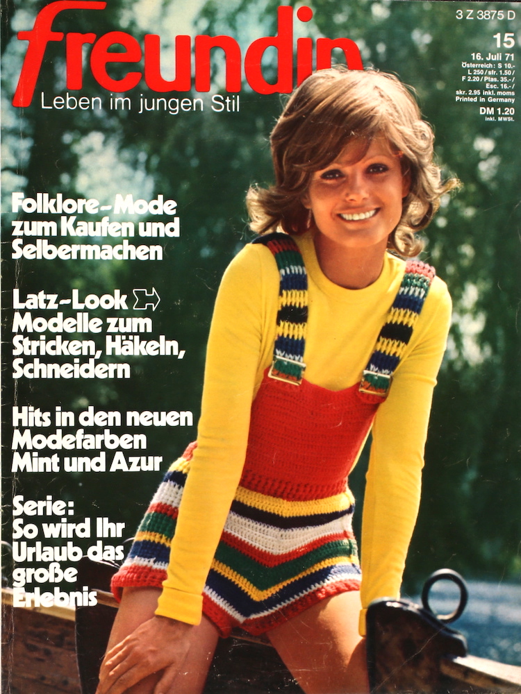 Zeitschrift Freundin 1971: alte Ausgabe. aus 70er Jahre