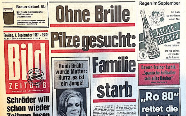 Journal BILD Du 22 Octobre 1974 – Édition Freiburg – Idée Cadeau Anniversaire