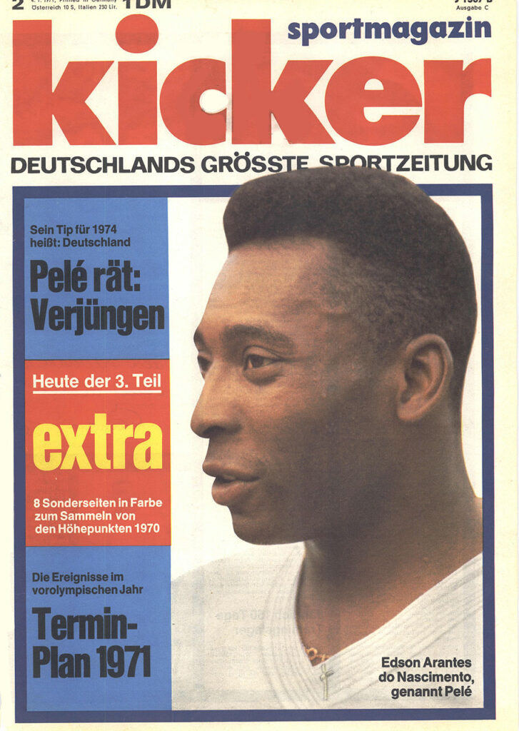Kicker Sportmagazin 1971: in Zeitung 1971