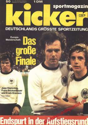 Kicker 1972: Europameisterschaft 1972. Das große Finale