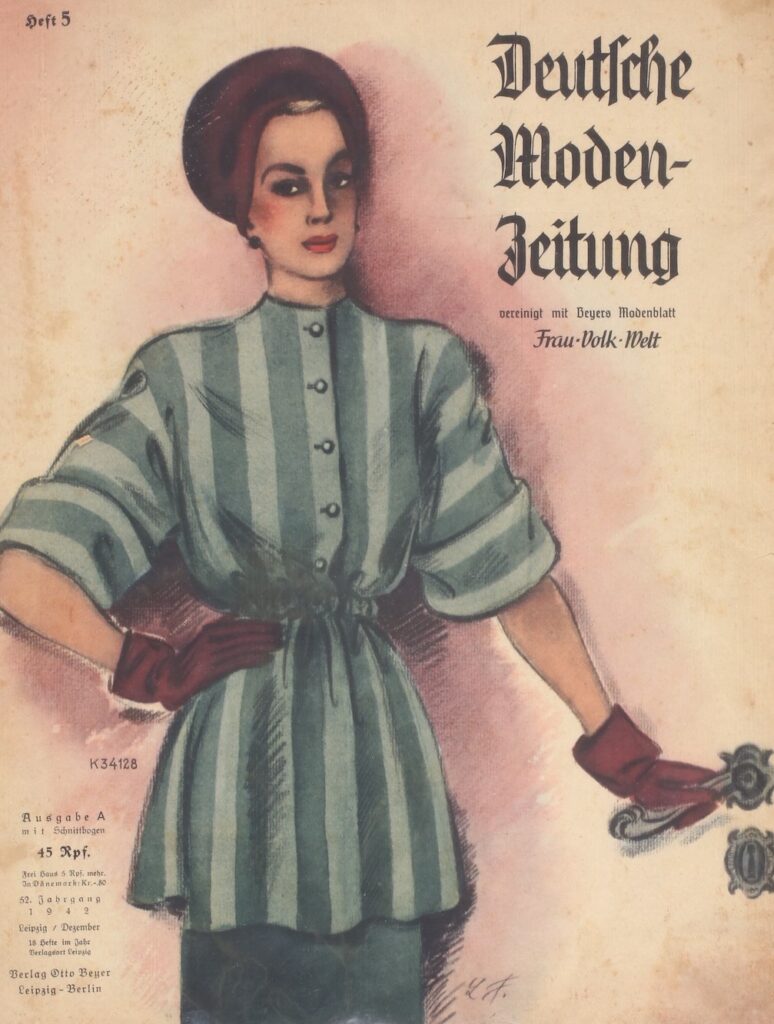 Modemagazin 1942: Deutsche Mode Zeitung. Frau Volk Welt