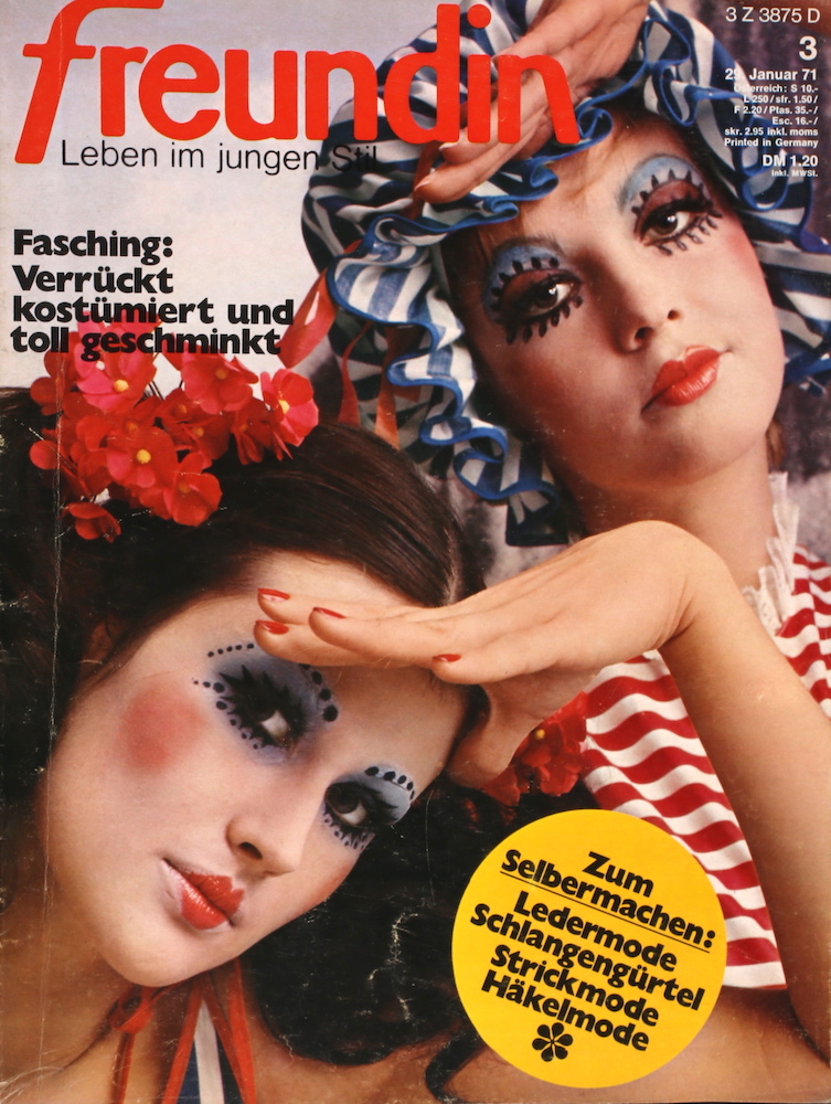 Modemagazin 1971: Freundin: Karnevalstrends!