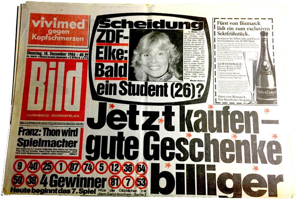BILD ZEITUNG 1984