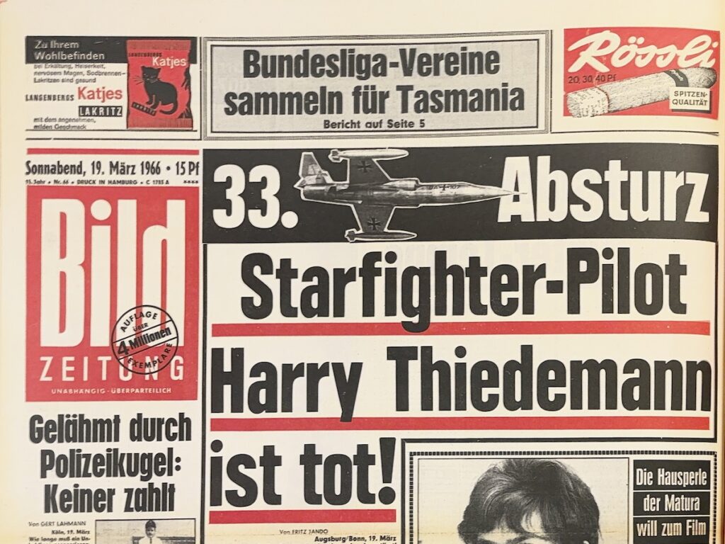 Zeitung zum Geburtstag 1966 vom Tag der Geburt