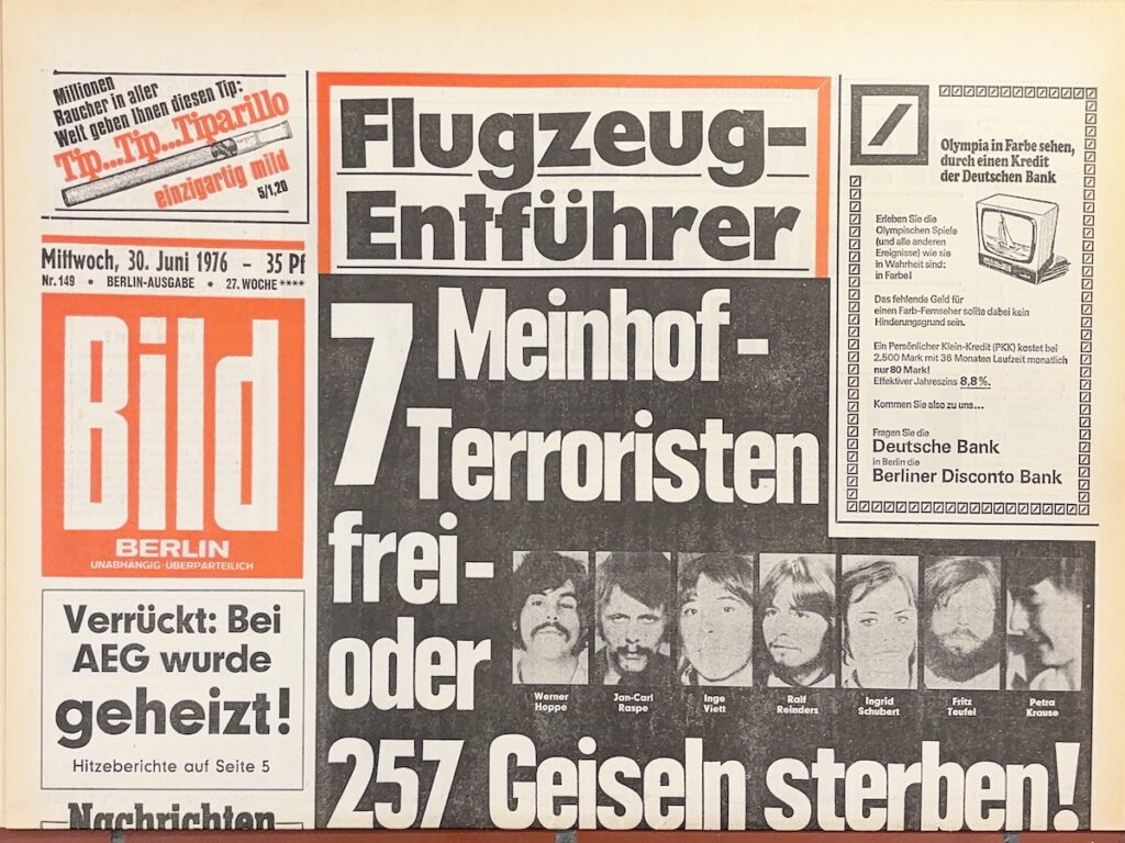 Baader Meinhof Bild Zeitung