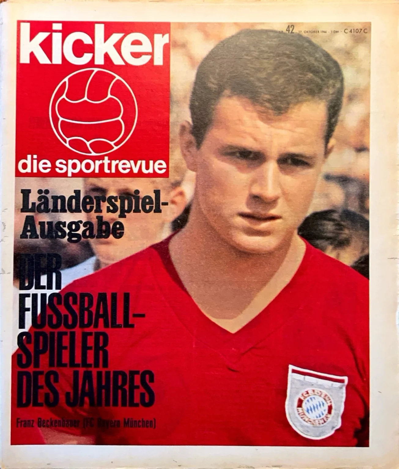 Geschenk für Fußballfan zum 60. Geburtstag – Kicker 1966 mit Franz Beckenbauer